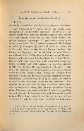Beiträge zum Dialekte Pindars
