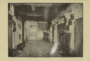 Inneres einer Fischerhütte