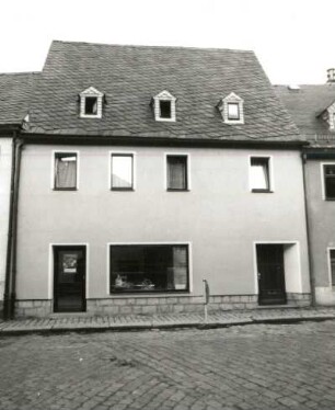 Schwarzenberg. Wohnhaus mit Laden, Vorstadt 6. Straßenfront