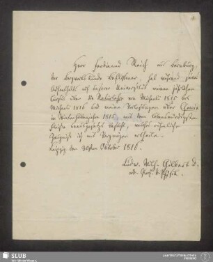 4: Zeugnis über Reichs Vorlesungsbesuch an der Universität Leipzig - XVII 486 8. (4)