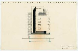 Wohnhaus Berliner Straße 13-14 / Bundesallee, Berlin-Wilmersdorf: Ansicht 1:100