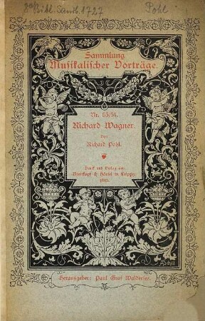 Richard Wagner : Von Richard Pohl. [Umschlagtitel.]