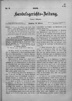 No. 7. 19. Februar 1876