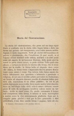 Storia del Ciceronianismo e di altre questioni letterarie : nell'età della rinascenza
