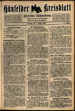 Ausgabe vom Dienstag, den 05. Januar 1926.