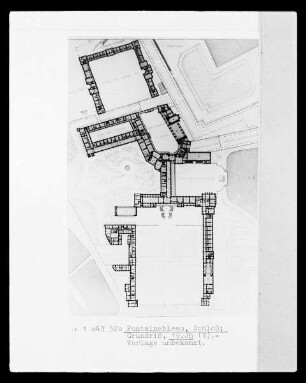Schloss von Fontainebleau, Grundriss