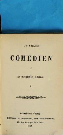 Un grand comédien, 2
