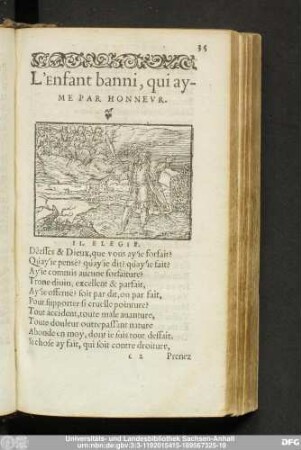 L'Enfant banni, qui ayme Par Honneur.