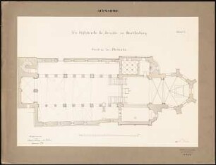 Stiftskirche St. Servatius (Dom), Quedlinburg: Grundriss der Oberkirche
