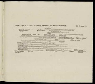 Genealogicæ Augustæ Domus Habsburgo-Lotharingicæ.