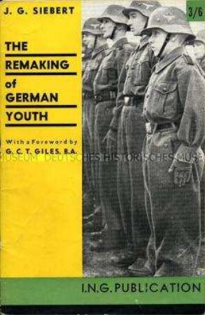 Exilschrift über die Notwendigkeit der Umerziehung der deutschen Jugend nach der Zerschlagung des Nationalsozialismus (in englischer Sprache)