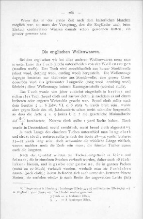 Die englischen Wollenwaaren.