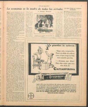 La economía es la madre de todas las virtudes