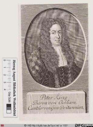 Bildnis Peter King (1724 1. Baronet K. of Ockham)