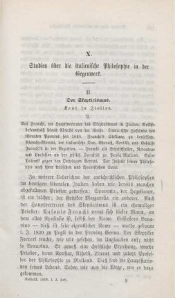 129-165 Studien über die italienische Philosophie in der Gegenwart : der Skepticismus