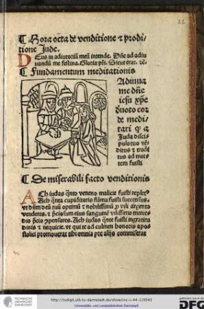 Hora octava de venditione et proditione Jude.