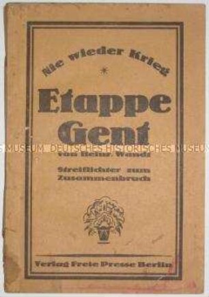 Veröffentlichung von Tagebuchauszügen eines deutschen Soldaten über Vergehen seiner Truppe im 1. Weltkrieg