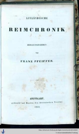 Livländische Reimchronik