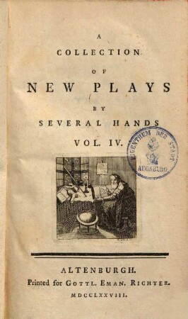 A collection of new plays by several hands. 4. (1778). - 446 S.