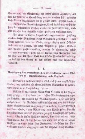 §. 4. Verfolgung der protestantischen Niederländer unter Philipp II.; Auswanderung nach England.