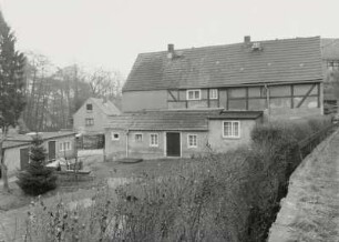 Medingen, Wohnhaus : Medingen (Kreis Kamenz), Wohnhaus, Amseltal 3, 1. Hälfte 19. Jahrhundert, Hofansicht