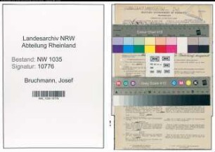 Entnazifizierung Josef Bruchmann , geb. 29.03.1903 (Steiger)