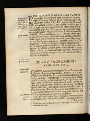 240-242, De Usu Sacramenti, Et de Sacrificio