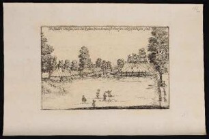 Die Haller Wiessen, wie die Zelten Zum Armbrust=Schiessen aufgeschlagen sind. - Hallerwiese, Nürnberg, Armbrustschiessen