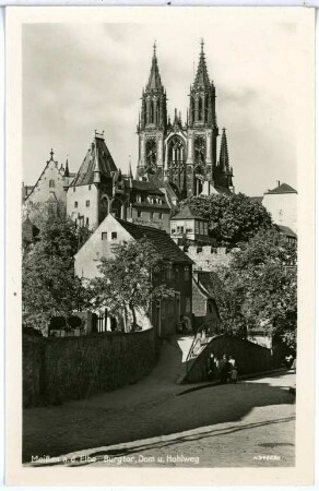 Meißen. Hohlweg