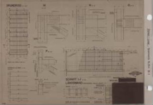 Bauteil: Düngerlager Grundriss, Wand, Rähm und Aussteifungsverband (Projekt: Baustoff- und Düngelager)