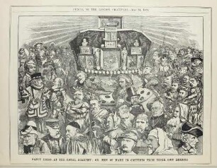 Fancy dress at the Royal Academy; or, men of mark in costumes from their own designs