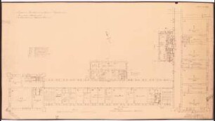 Evangelisches Diakonissenkrankenhaus Bethanien, Berlin-Kreuzberg Südflügel des Hauptgebäudes: Grundriss 1.OG äußere Frauenstation 1:100