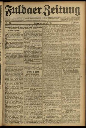 Ausgabe vom Freitag, den 28. Juli 1916.
