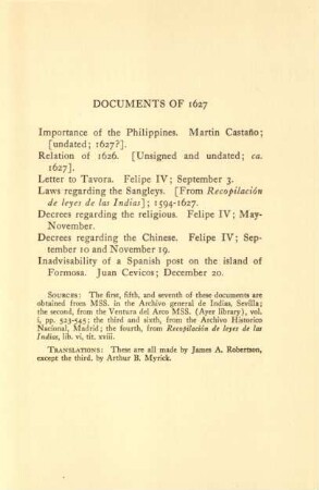 Documents of 1627