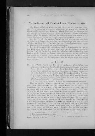 Verhandlungen mit Frankreich und Flandern. - 1383.