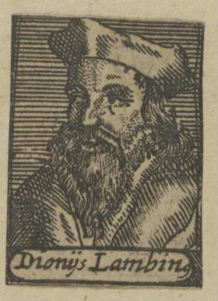 Bildnis des Dionysius Lambinus