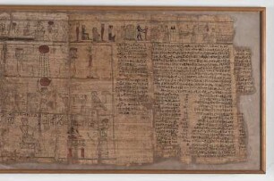 Totenbuch aus einem Grab der thebanischen Nekropolis, ägyptischer Papyrus in hieratischer Schriftart - BSB Mon.script.hierogl. 1