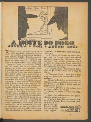 A noite do fogo : Novela