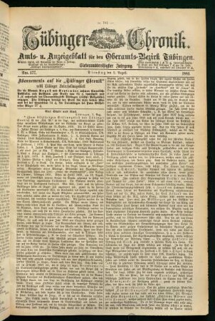 2. August (Nro. 177) - 7. August (Nro. 182)