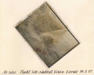 Foto des Geländes südöstlich des "Vaux Kreuzes" (Luftbild)