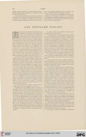 7: Les fouilles d'Alife