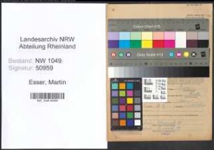 Entnazifizierung Martin Esser , geb. 16.03.1906 (Buchhalter)
