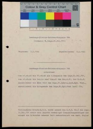 K.T.B.-Ersatz Ldgs.Pi.Br.Kp. 768 vom 3.5. 1944 - 7.5. 1945
