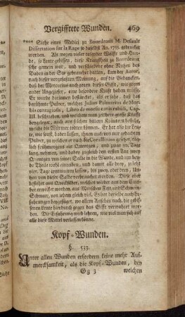 Kopf-Wunden. - Wunden an dem Angesicht.