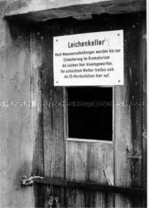 Erläuterungstafel in der Gedenkstätte Sachsenhausen