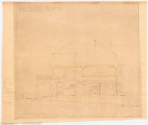 Garten Schmidt, Fröndenberg: Haus auf dem Hirschberg in Fröndenberg: Schnitt 1:50