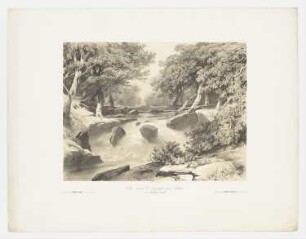 Cours du Reichenbach à Meyringen, Blatt 3 der Folge "Sites variés de paysages par Calame"