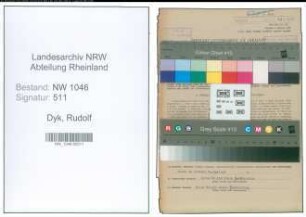 Entnazifizierung Rudolf Dyk , geb. 06.04.1913 (Amtsangestellter)