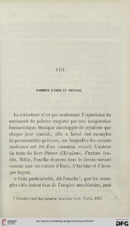 VIII: Parodie d’Énée et Anchise