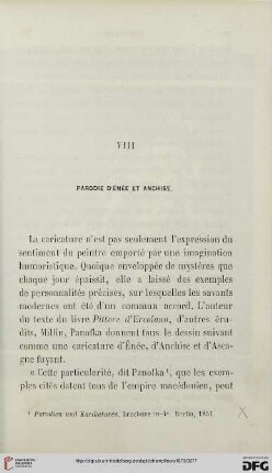 VIII: Parodie d’Énée et Anchise